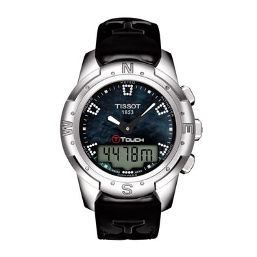 Tissot Damen Analog-Digital Quarz Uhr mit Leder Armband T047.220.46.126.00
